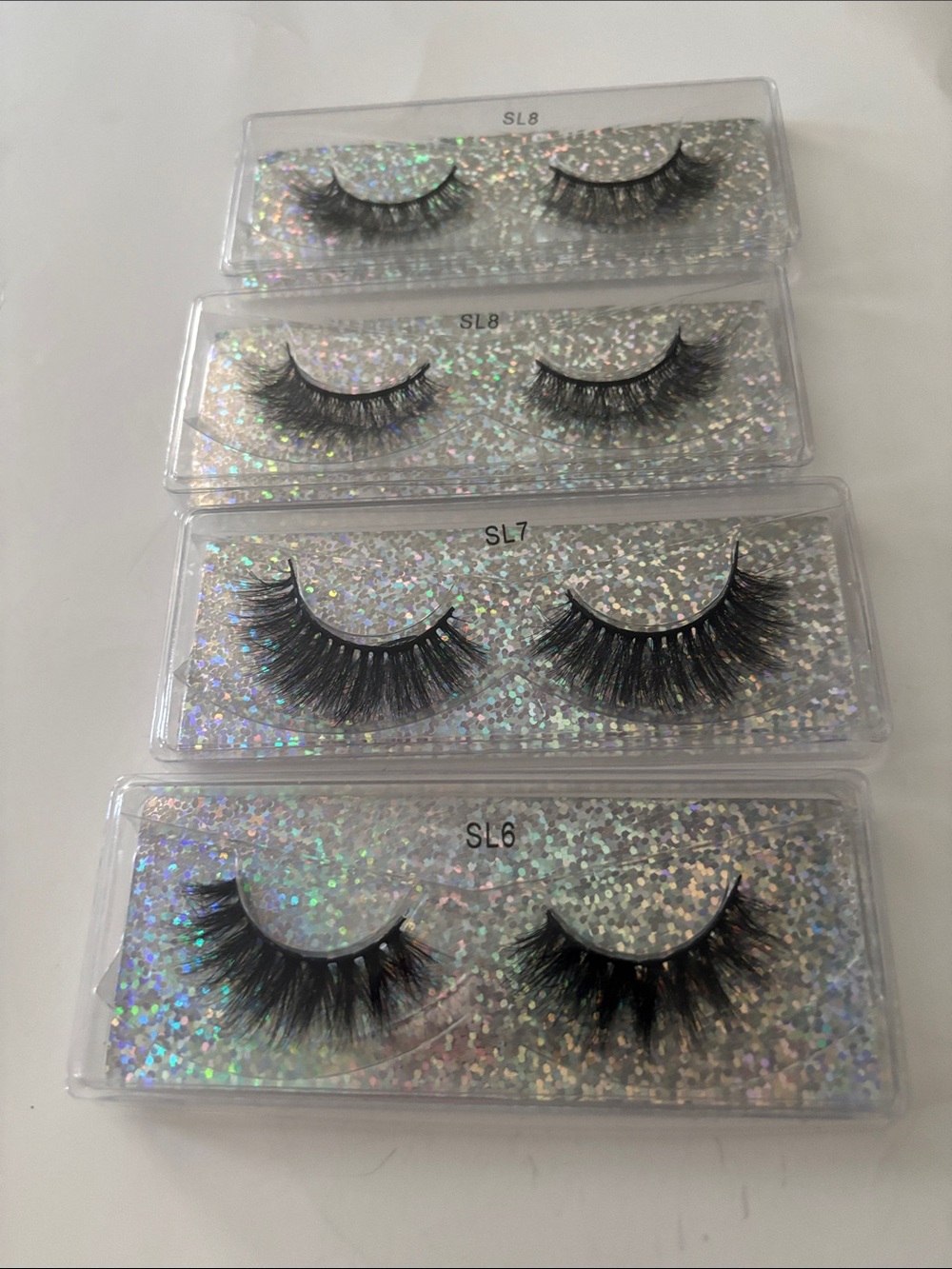 Multi-Style Black False Eyelash Set — Dramatic Volume Lashes (SL6, SL7, SL8)